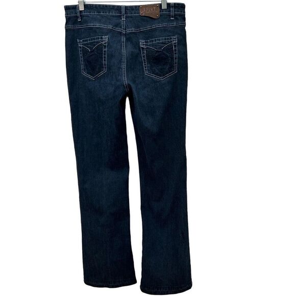 JFNT Jeans For New Time Jeans Women's Size 14 Dark Wash Blue Straight Leg Denim - Picture 5 of 10
